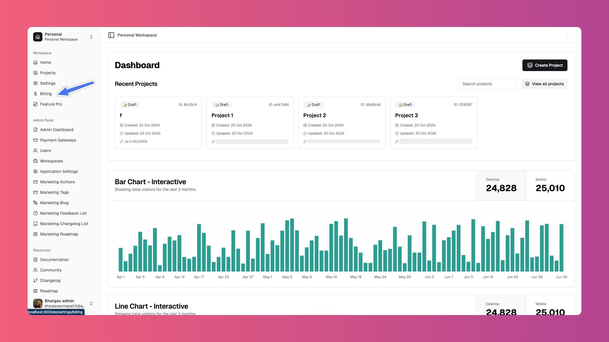 Workspace Billing