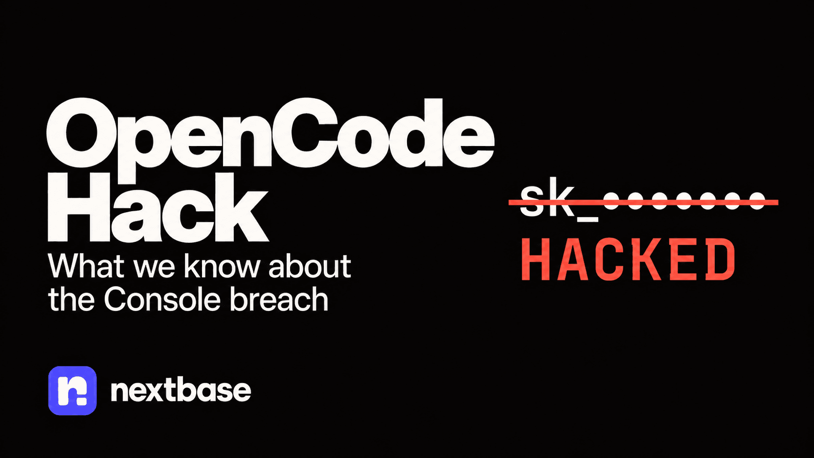 OpenCode Hack: What We Know About the Console Breach